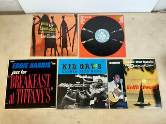 Vintage Vinyl Jazz Spiritual Creole Eddie Harris Lee Charles Concord Jazz All Stars Keith Stewart Kid Ory