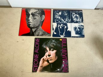 Vintage Rolling Stones Vinyl Albums Tattoo You Emotional Rescue Stone Alone Bill Wyman