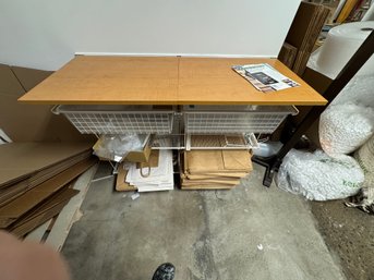 Shelf Unit With Basket Drawers