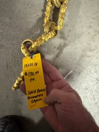 26 Bins Of Brass Nickel Etc Chain Some Retail At $170 Per Foot!!!