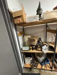 3 Shelves Of Misc Lighting Fixtures Shades Etc. WYSIWYG