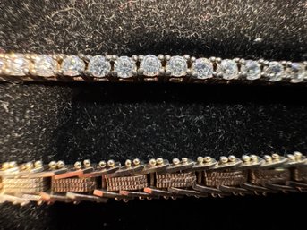 2 Sterling Silver  Bracelets 7' & 8' Both Marked .925