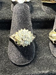 Lot O 6 Marked Sterling  .925 Silver Rings