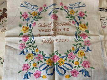 Big Batch Of Folksy Embroidered Items