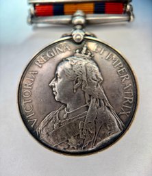 .925 Silver Queens South Africa Boer Wars Medal Attrib. TPR  A. Hyslop