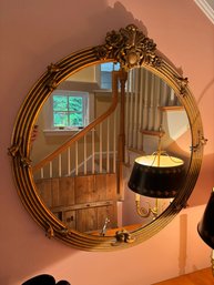 European Style Round Mirror Gold Gilt Frame