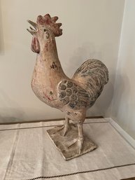 Massive Cast Iron Rooster Chicken Doorstop/Sculpture