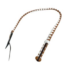 Vintage Faux Leather Whip Approx. 46 Long Halloween Costume Component