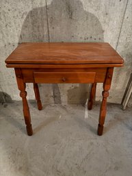 Beautiful Mid Century Game Table Solid Maple Wood