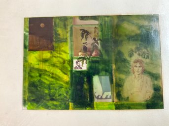 Small Mixed Media Art Piece W George Harrison?