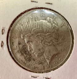 1922 US Silver Peace Dollar