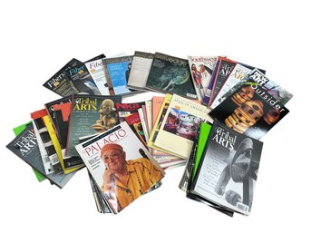 Large Lot Of Miscellaneous Art And Craft Magazines Outsider Tribal Arts Selvedge Fiber Arts African American