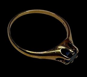 14K Gold Ring With Blue Stone Sapphire?