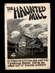 Vintage 1970sBradford VT Haunted Mill Poster