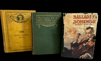 Antique Books Lot Wars Of The Revolution Series: Three Colonial Boys, Ballads Of