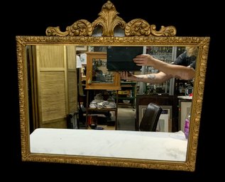 Large Ornate Antique Mirror