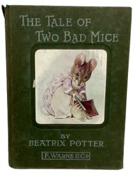 Beatrix Potter The Tale Of Two Bad Mice Warne & Co. 1904 Antique Book