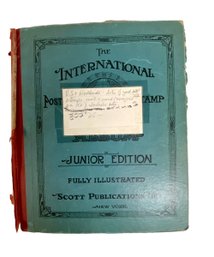 Large Album Of Antique International Stamps