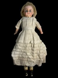 Antique Doll With Glass Eyes