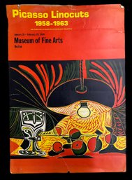 MFA 1968 Picasso Linocuts Exhibit Poster Boston MA