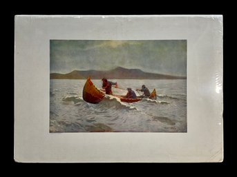 1907 Frederic Remington Print The Squall The Howl Of The Weather