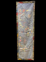 Embroidered Chinese Antique Silk Panel