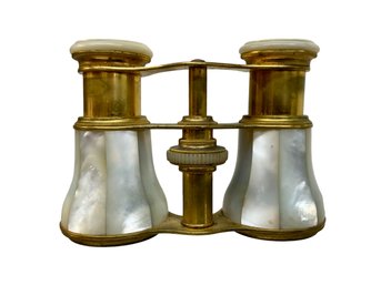 Lefils Paris Antique Mother Of Pearl Opera Glasses
