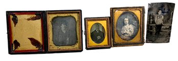 Daguerreotypes Ambrotype And Tintype Lot