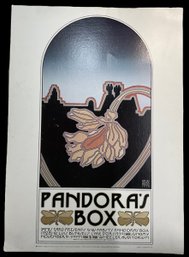 1977 Pandoras Box Poster With David Lance Goines Litho