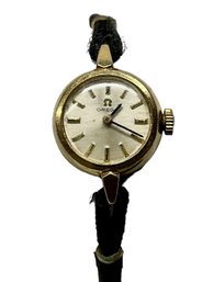 14K Working Omega Ladys Wristwatch