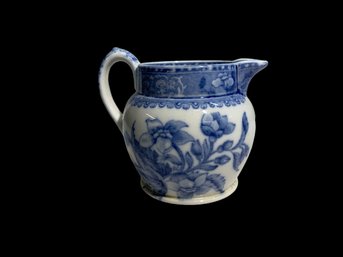 Vintage Blue Spode Transferware Creamer