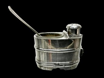 Antique Sterling Silver Salt And Pepper Japanese Hot Tub