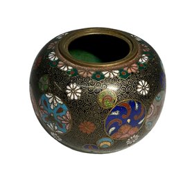 Miniature Footed Cloisonne Pot Vase