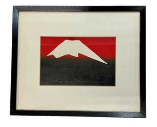 Mt Fuji Signed Kaoru Kawano 1916-1965 Japanese Woodblock Print