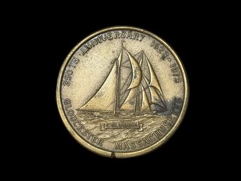 Gloucester MA 350th Anniversary Bronze  Token