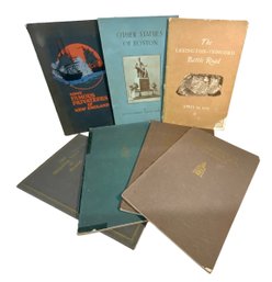 Seven Boston Subject Vintage Books Privateers Old Shipping Days Etc