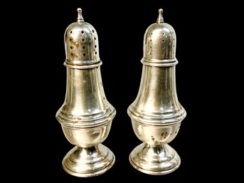 Sterling Silver Vintage Salt And Pepper Shakers
