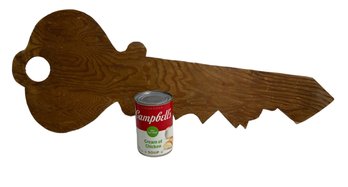 Large Vintage Wooden Key Advertising Trade Sign