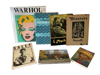 Lot Of Vintage Art Books Warhol Rouault Munch Japanese Artists David Salle Etc