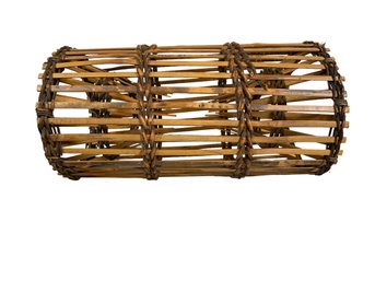 Vintage Wicker Fish Trap