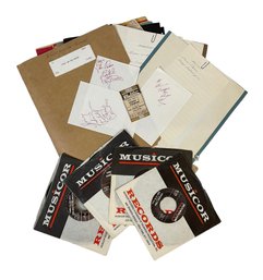 Incredible Fan Archive Of Local Beverly Band Teddy And The Pandas Garage Rock Band Autographs 45s Etc