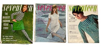 Three 1960s Seventeen Magazine Americas Teen-age Magazine Fashion Pop Culture 60s