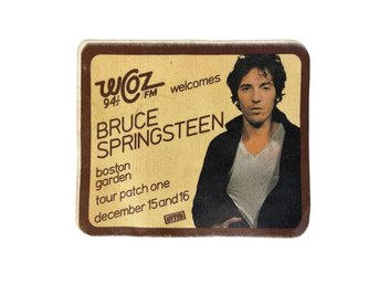 Vintage Bruce Springsteen Iron Stick On Patch From WCOZ 94.5 FM Radio Station TOTTO Boston Garden Patch