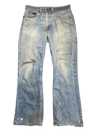 Vintage 70s Or 80s Orange Tab Levis Bell Bottoms 33 X 31