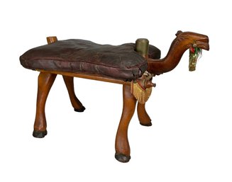 Fabulous Vintage Egyptian Camel Footstool