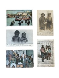 Antique African American And Cuban Postcards One Real Photo Postcard With Stamps