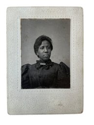 Rare 19th Century Cabinet Card Photograph Of An African American Lady
