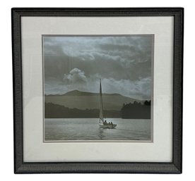 Framed Print Of Sailboat On Lake Michael Kahn