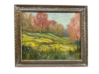 Ginnie Martin Oil On Board Peace In The Vale 1971