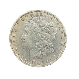 1879 Morgan Silver Dollar No Mint Mark Antique Coin